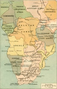 Mid térképe. És Dél-Afrika, 1919.