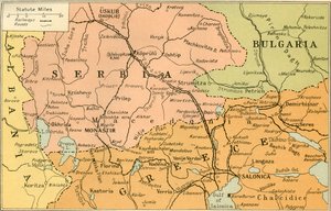 A Salonica Front térképe, 1919.
