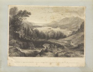Derwent & Bassenthwaite Lakes, - Keswick és Skiddaw a távolban, Cumberland.
