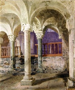 Szent Miklós Giornico kriptája, Ticino kanton, Svájc alkotó: George Price Boyce
