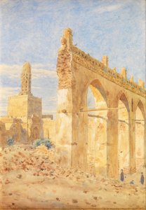 A Gama al-Hakim romjai, Kairó (akvarell)