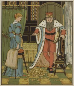 Illusztráció a Rumpelstiltskinhez, a Grimm testvérektől