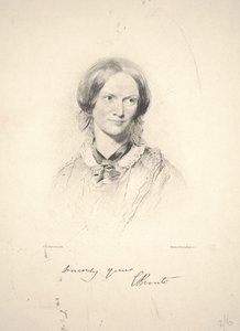Charlotte Brontë, Walker & Boutall metszet alkotó: George Richmond