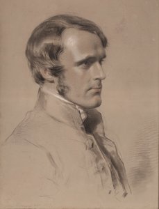 John Jackson tiszteletes, 1853 (fekete, piros és fehér kréta papíron)