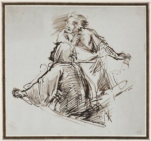 Két férfialak, c. 1829. alkotó: George Richmond