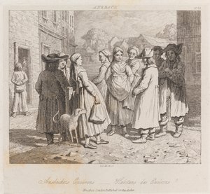 Anbachers, Ansbach, 1821 körül (rézkarc) alkotó: George Robert Lewis