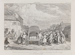 Beggars, Eperney, 1821 körül (rézkarc) alkotó: George Robert Lewis