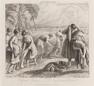 Harvest, Augsbourg, 1821 körül (rézkarc) alkotó: George Robert Lewis