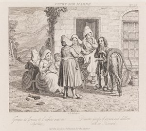 Vándorló, Vitry Sur Marne, 1821 körül (rézkarc) alkotó: George Robert Lewis