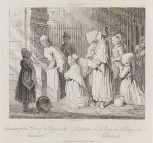 Üdvözlő Szűz, Bécs, 1821 körül (rézkarc)