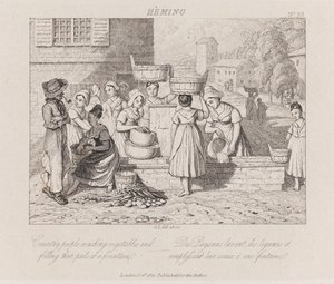 Mosó zöldségek, Heming, 1821 körül (rézkarc)
