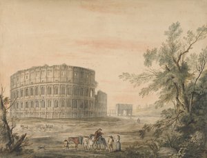 Colosseum, Róma, ívvel balra alkotó: George Robertson