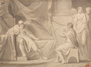 Dávid Sául előtt alkotó: George Romney