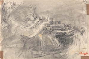 Démoni támadás Krisztus megkísértésére alkotó: George Romney