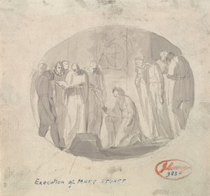 Stuart Mária kivégzése alkotó: George Romney