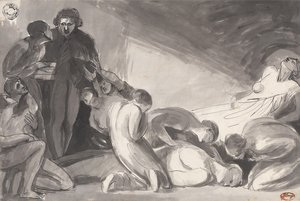 Howard börtönlátogatása alkotó: George Romney