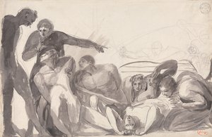 John Howard látogatása egy lazzettóban alkotó: George Romney