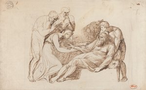 Lear király, akit Cordelia ébresztett fel alkotó: George Romney
