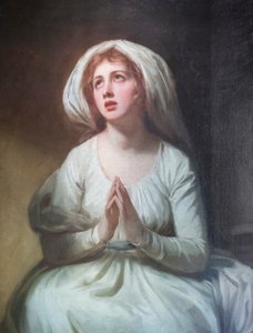 Lady Hamilton az imában alkotó: George Romney