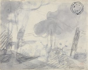 Tájkép-tanulmány alkotó: George Romney