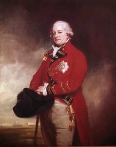 Sir Archibald Campbell inverneili vezérőrnagy és Ross KB, kormányzó és főparancsnok, Madras, 1790 alkotó: George Romney