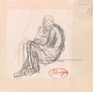 Anya és gyermek alkotó: George Romney