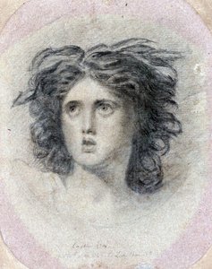 Lady Emma Hamilton (született Hart) portréja alkotó: George Romney