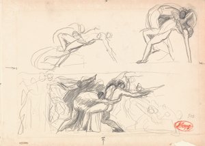 Esetleg Pokol, Ádám és Éva alkotó: George Romney