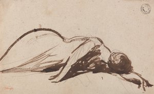 Prostrate nő alkotó: George Romney