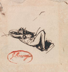 Fekvő alak alkotó: George Romney