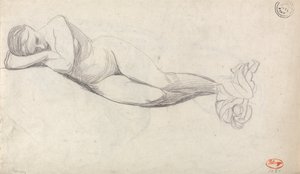 Fekvő akt alkotó: George Romney