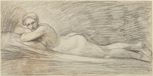 Fekvő női akt alkotó: George Romney