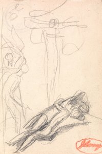 A Sátán meglepődött Éva fülénél alkotó: George Romney