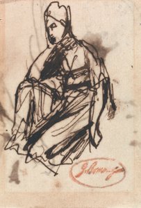 Ülő nő alkotó: George Romney