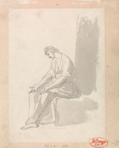 Ülő nő alkotó: George Romney