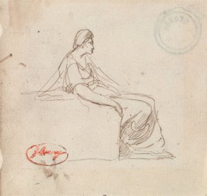 Ülő nő alkotó: George Romney