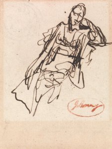 Ülő nő, valószínűleg Mrs. Hayley alkotó: George Romney