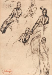 Ülő és álló alakok alkotó: George Romney