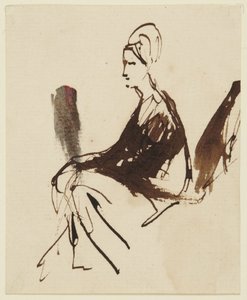 Ülő női alak alkotó: George Romney