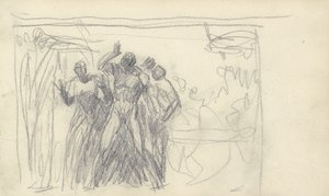 Vázlatfüzetből származó rajz alkotó: George Romney