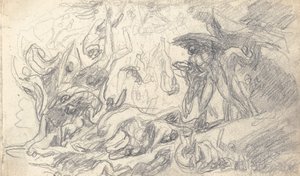 Vázlatfüzetből származó rajz alkotó: George Romney