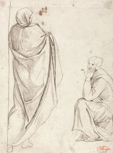 Álló alak és ülő alak alkotó: George Romney