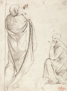 Álló alak és ülő alak alkotó: George Romney