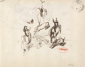 Tanulmányok egy lányról és egy ugrabugráló kecskéről alkotó: George Romney