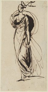 Vázlat Bulkeley vikomtessz portréjához alkotó: George Romney