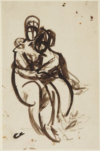 Vázlat a Milner-nővérek portréjához alkotó: George Romney