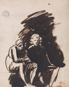 Két alak tanulmányozása alkotó: George Romney
