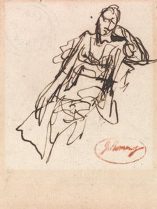 Egy ülő nő tanulmánya alkotó: George Romney