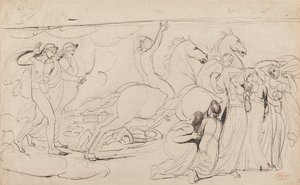 Niobe gyermekeinek elpusztítása alkotó: George Romney