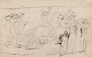 Niobé gyermekeinek pusztulása alkotó: George Romney